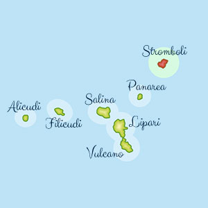 Äolischen Inseln Karte